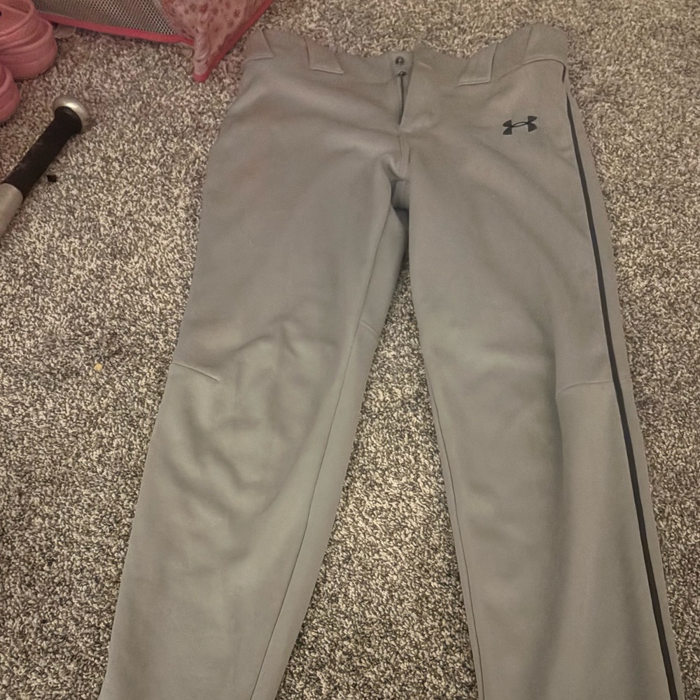 Under Armour Light Gray baseball Pants